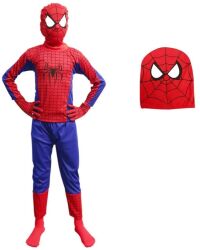 Spider-Man Fancy Dress Costume for Kids – Superhero Red & Blue Suit