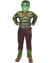 Hulk Fancy Dress Costume for Kids – Green Superhero Outfit with Mask
